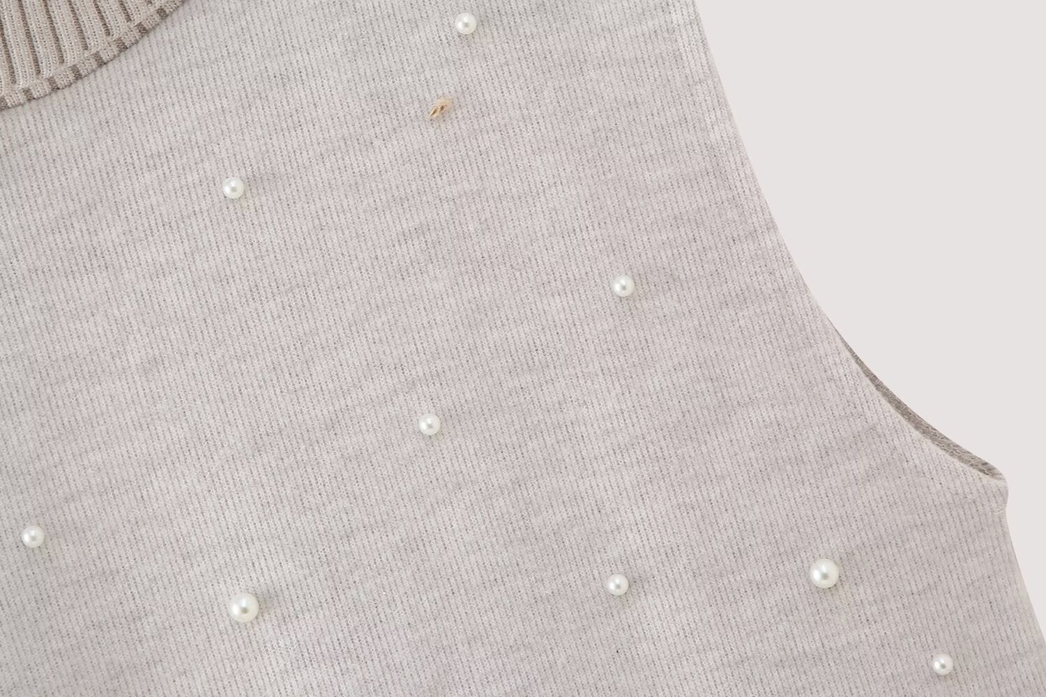 1204012797541744640 Winter Women Clothing Casual Artificial Decorated Pearls Dress - Image 5