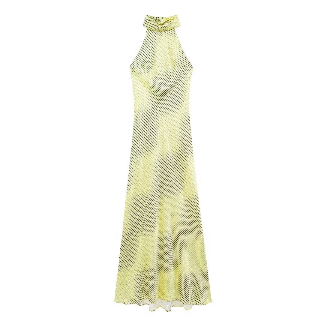 1268944140268208128 Summer Women Clothing Long Satin Backless Dress - Image 16