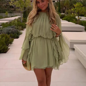 New Fashion Layered Ruffle Dress